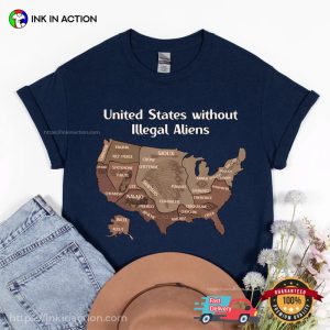 United States Without Illegal Aliens, Native Land Map Shirt 1 InkInAction.com