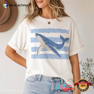 Humpback Whale Drawing​ Art Shirt