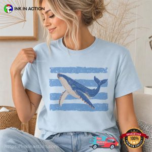 humpback whale drawing Art Shirt 2 InkInAction.com