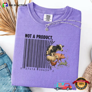Animal Not a Product, Ethical Vegan Gift Comfort Colors Shirt 2 InkInAction.com