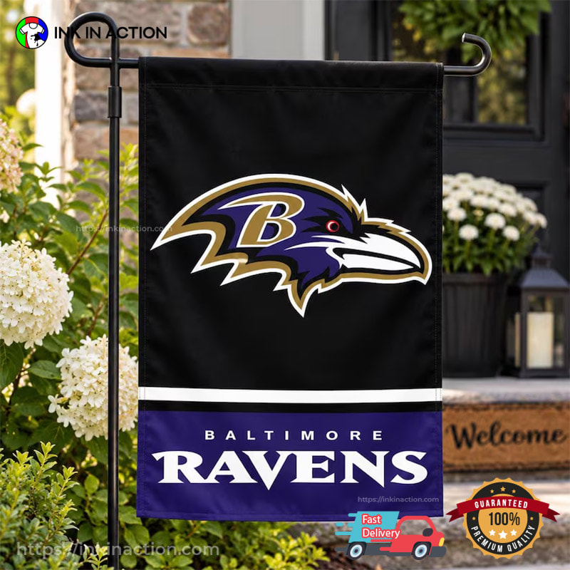 Baltimore Ravens NFL Team Garden Flag Baltimore Ravens NFL Team Garden Flag