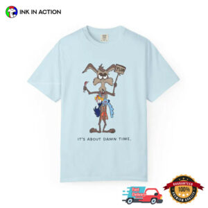 Coyote Road Runner Warner Brothers Cartoon Comfort Colors Shirt 3 InkInAction.com