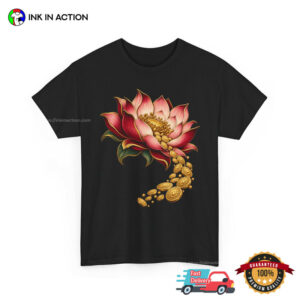 Diwali Lotus Gold Coins Shirt 2 InkInAction.com