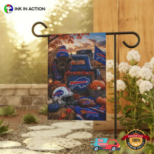 Fall Season Buffalo Bills Football Yard Flag