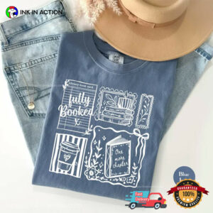 Fully Booked Bookish Stamps Comfort Colors Shirt 2 InkInAction.com