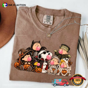 Halloween Snoopy Bubble Gum Graphic Comfort Colors Shirt