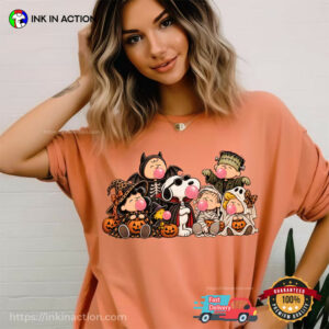 Halloween Snoopy Bubble Gum Graphic Comfort Colors Shirt