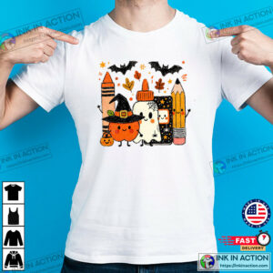 Halloween Teacher, Spooky School Shirt 1 InkInAction.com
