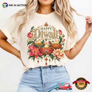 Happy Diwali, diwali festival Gifts Comfort Colors Shirt 3 InkInAction.com