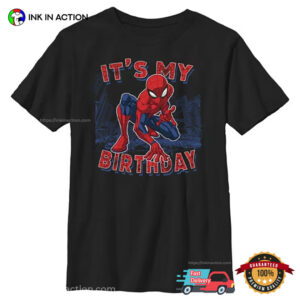 It's My Birthday Spider Man Birthday Shirt InkInAction.com