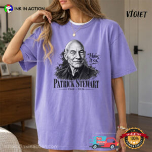 Make It So Patrick Stewart Tribute Comfort Colors Shirt