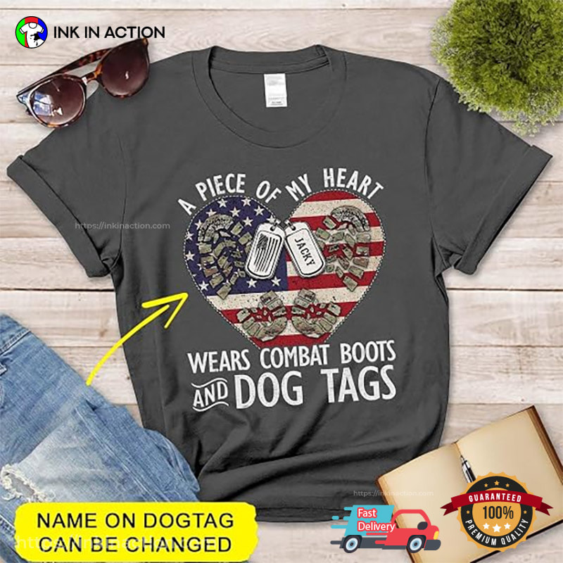 Custom My Military Dog Wears Combat Boots And Dog Tags Shirt Custom My Military Dog Wears Combat Boots And Dog Tags Shirt