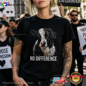No Difference Animal Equality Vegan Shirt No Difference Animal Equality Vegan Shirt
