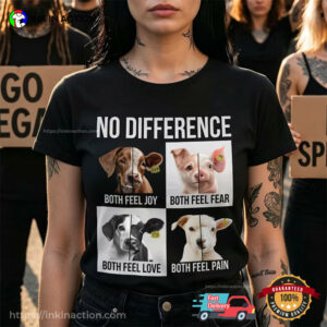 No Difference Animal Rights Activism Vegan Shirt No Difference Animal Rights Activism Vegan Shirt