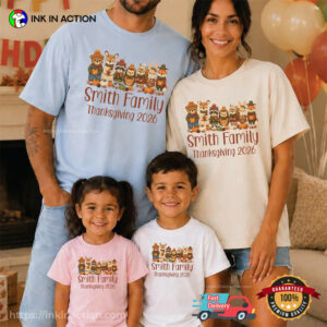 Personalized Family Thanksgiving 2026, Happy Thanksgiving Family Comfort Colors Shirt