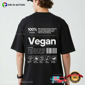 Plant Based Life 100% Vegan, Funny Vegan T shirts 2 InkInAction.com