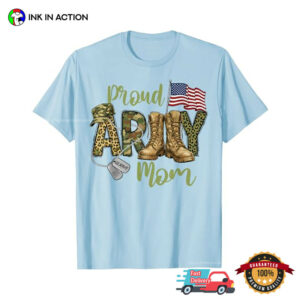 Proud Army Mom, Mom Veterans Gift Shirt 2 InkInAction.com