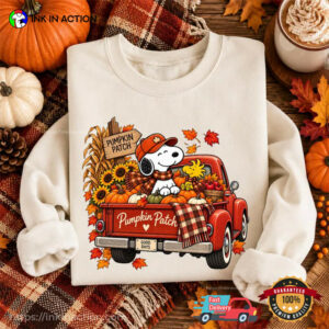 Pumpkin Patch Fall Snoopy Thanksgiving Shirt