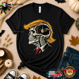 Small Brain Trump Funny Anti Trump Halloween Shirt
