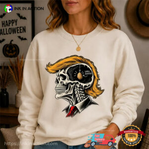 Small Brain Trump Funny Anti Trump Halloween Shirt