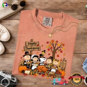 Snoopy Thanksgiving Meal, happy thanksgiving blessings Comfort Colors Shirt 3 InkInAction.com