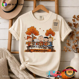 Thanksgiving Fall Snoopy And Friends Comfort Colors Shirt
