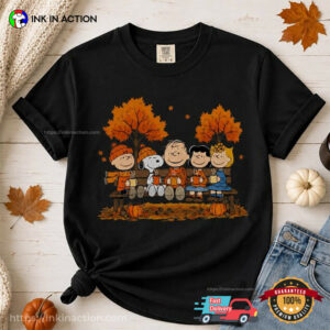 Thanksgiving Fall Snoopy And Friends Comfort Colors Shirt 2 InkInAction.com