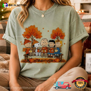Thanksgiving Fall Snoopy And Friends Comfort Colors Shirt