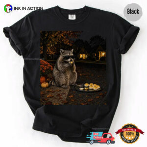 Thanksgiving Raccoon Happy Meal Comfort Colors Shirt