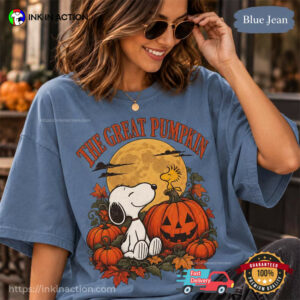 The Great Pumpkin, Halloween Snoopy Fall Comfort Colors Shirt 1 InkInAction.com