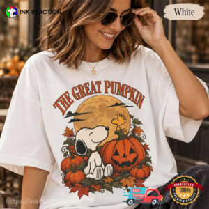The Great Pumpkin, Halloween Snoopy Fall Comfort Colors Shirt 3 InkInAction.com