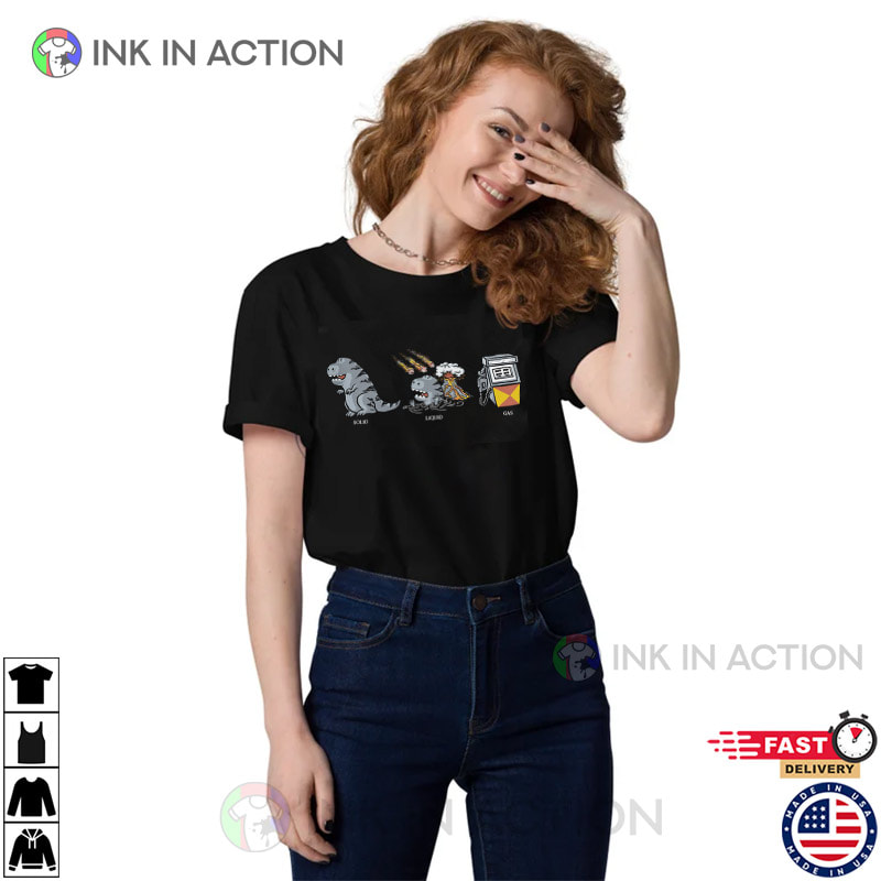 The Three Classical States Of Matter Solid Liquid Gas Shirt The Three Classical States Of Matter Solid Liquid Gas Shirt