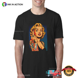 marilyn monroe Middle Finger Graphic Shirt 2 InkInAction.com